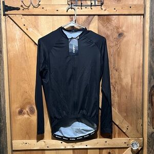 Black Long Sleeve Women's Cycling Jersey by Wulibike